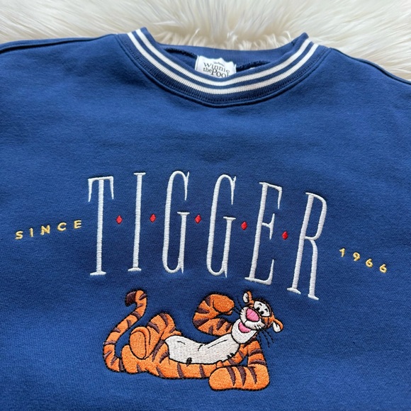 Disney Parks Tigger Pullover Sweatshirt for Adults XS Winnie the Pooh Embroider - Picture 7 of 16
